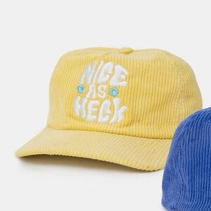 Yellow Corduroy 'Nice as Heck' Cap